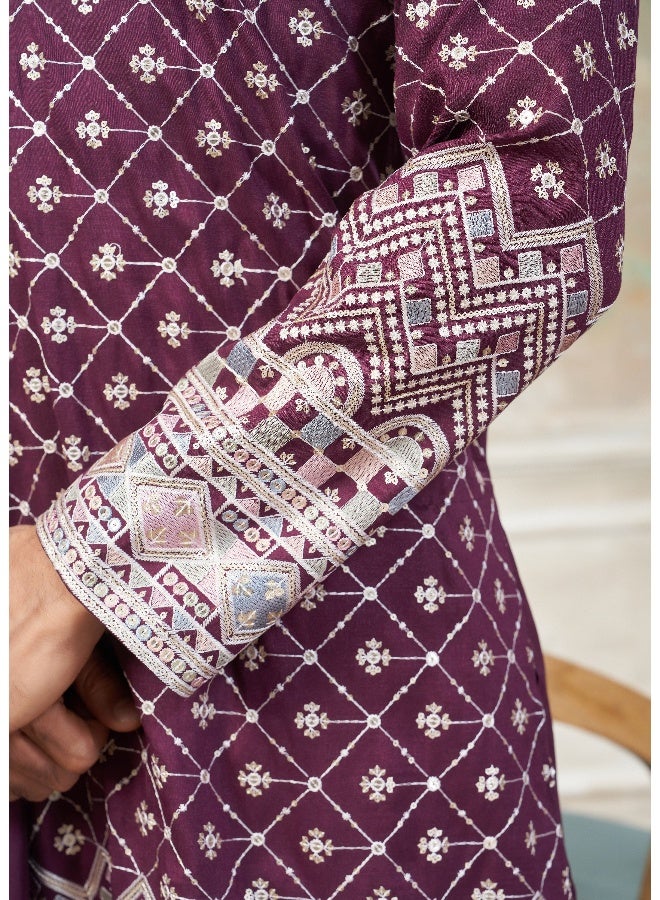 OUTLUK Embroidered Kurta and Pajama Set for Men - Image 3